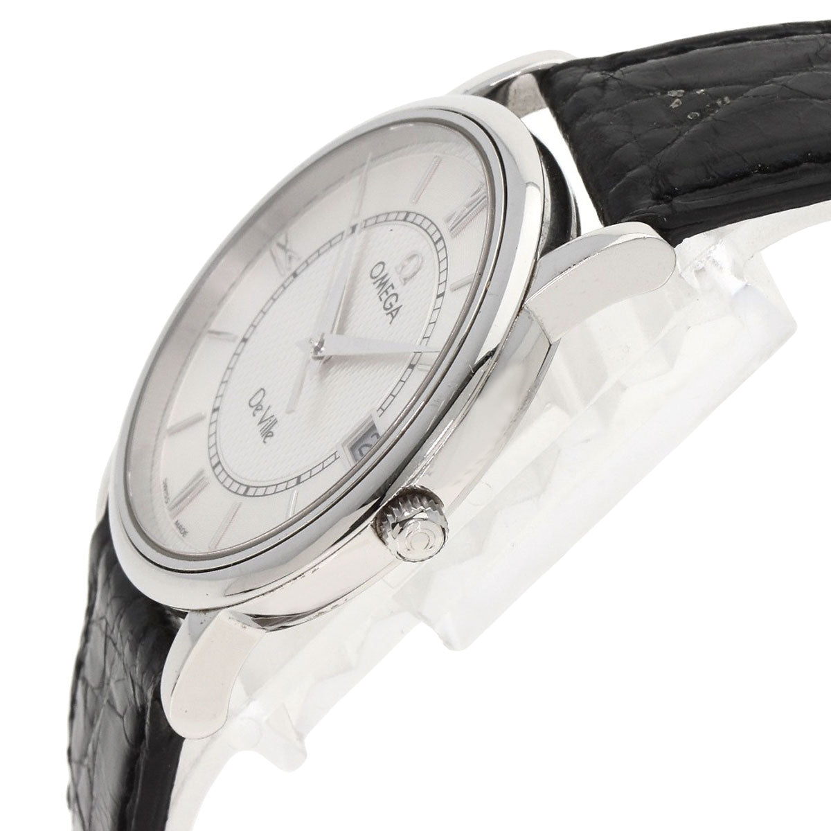 OMEGA De Ville Prestige Watches 7814.31 Stainless Steel/Leather mens