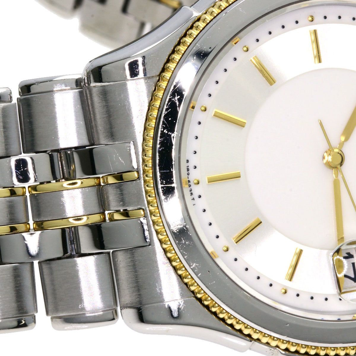 SEIKO CREDOR round face Watches GCAX988 8J82-6A30 Stainless Steel/SSxK18YG mens