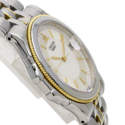 SEIKO CREDOR round face Watches GCAX988 8J82-6A30 Stainless Steel/SSxK18YG mens
