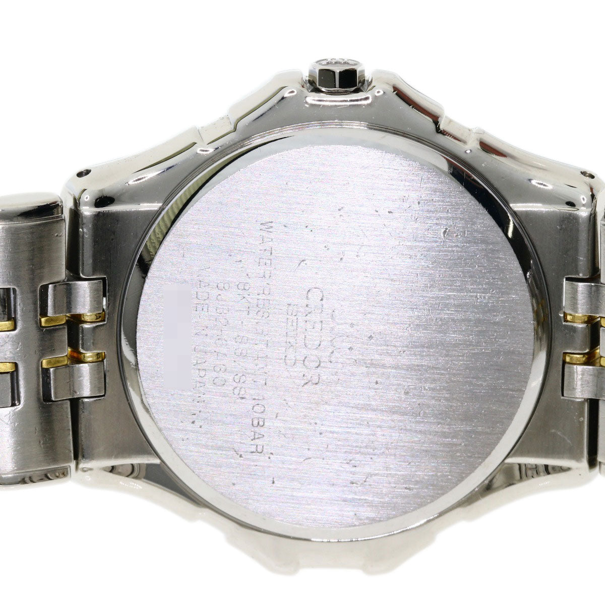 SEIKO CREDOR round face Watches GCAX988 8J82-6A30 Stainless Steel/SSxK18YG mens