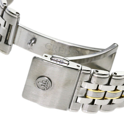 SEIKO CREDOR round face Watches GCAX988 8J82-6A30 Stainless Steel/SSxK18YG mens