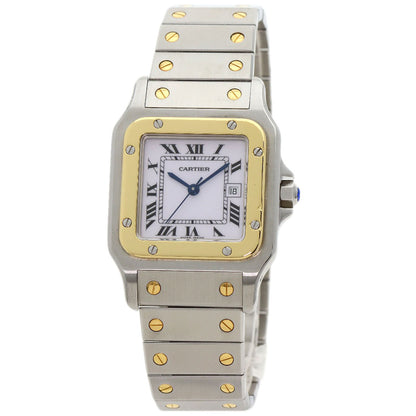 CARTIER Santosgalbe LM Watches W20058C4 Stainless Steel/SSxK18YG mens