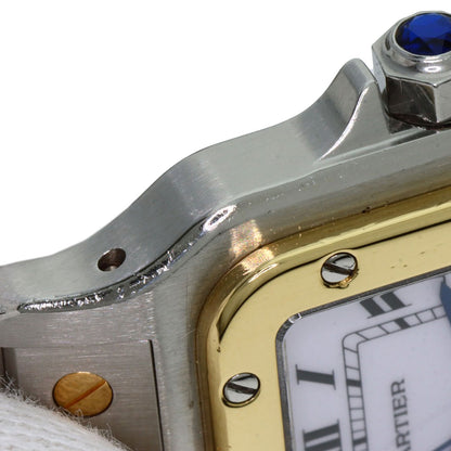 CARTIER Santosgalbe LM Watches W20058C4 Stainless Steel/SSxK18YG mens