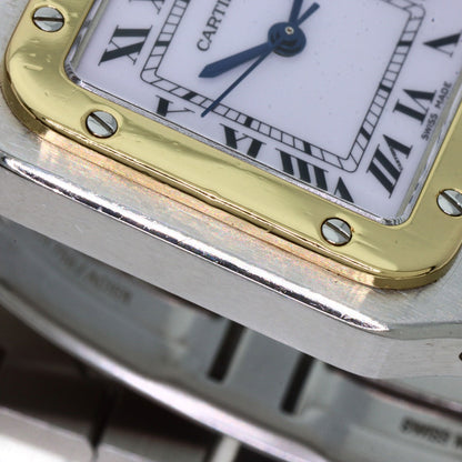 CARTIER Santosgalbe LM Watches W20058C4 Stainless Steel/SSxK18YG mens