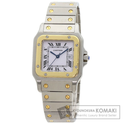 CARTIER Santosgalbe LM Watches W20058C4 Stainless Steel/SSxK18YG mens