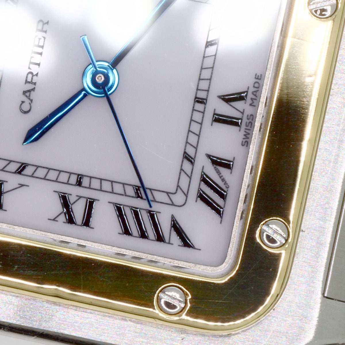 CARTIER Santosgalbe LM Watches W20058C4 Stainless Steel/SSxK18YG mens