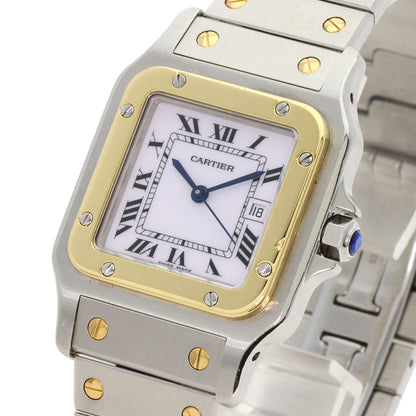 CARTIER Santosgalbe LM Watches W20058C4 Stainless Steel/SSxK18YG mens