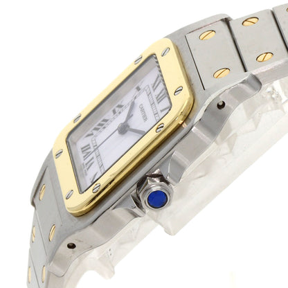 CARTIER Santosgalbe LM Watches W20058C4 Stainless Steel/SSxK18YG mens