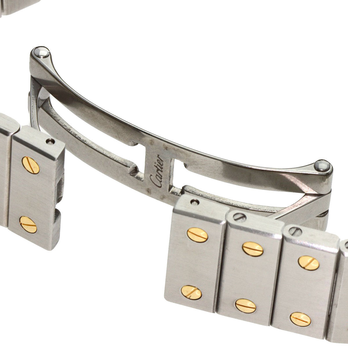 CARTIER Santosgalbe LM Watches W20058C4 Stainless Steel/SSxK18YG mens