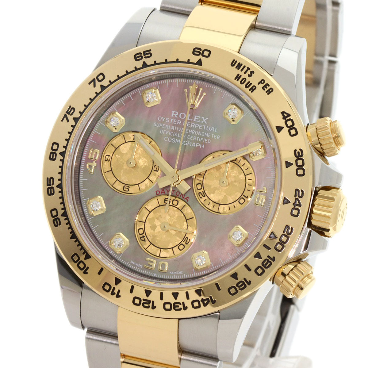 ROLEX Cosmograph Daytona 8P Diamond Watches 116503NG Stainless Steel/SSxK18YG mens