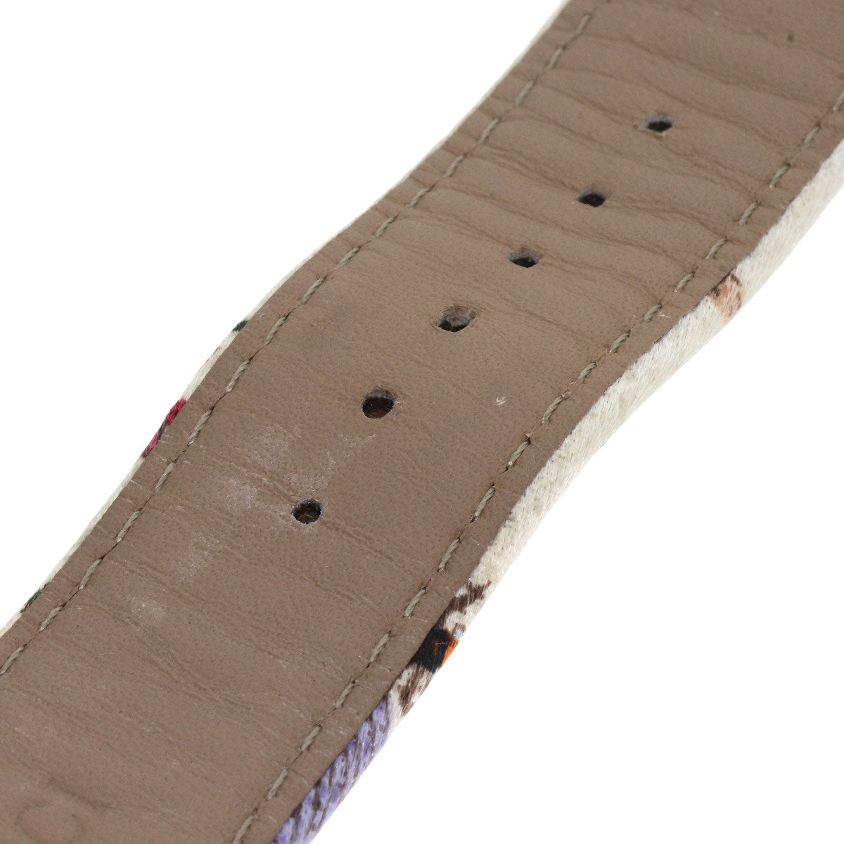 GUCCI Bandeau Flora Watches YA104 Stainless Steel/Satin x Leather Ladies