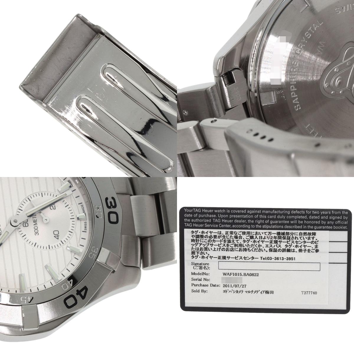 TAG HEUER Aqua racer grand date Watches WAF1015.BA0822 Stainless Steel/Stainless Steel mens