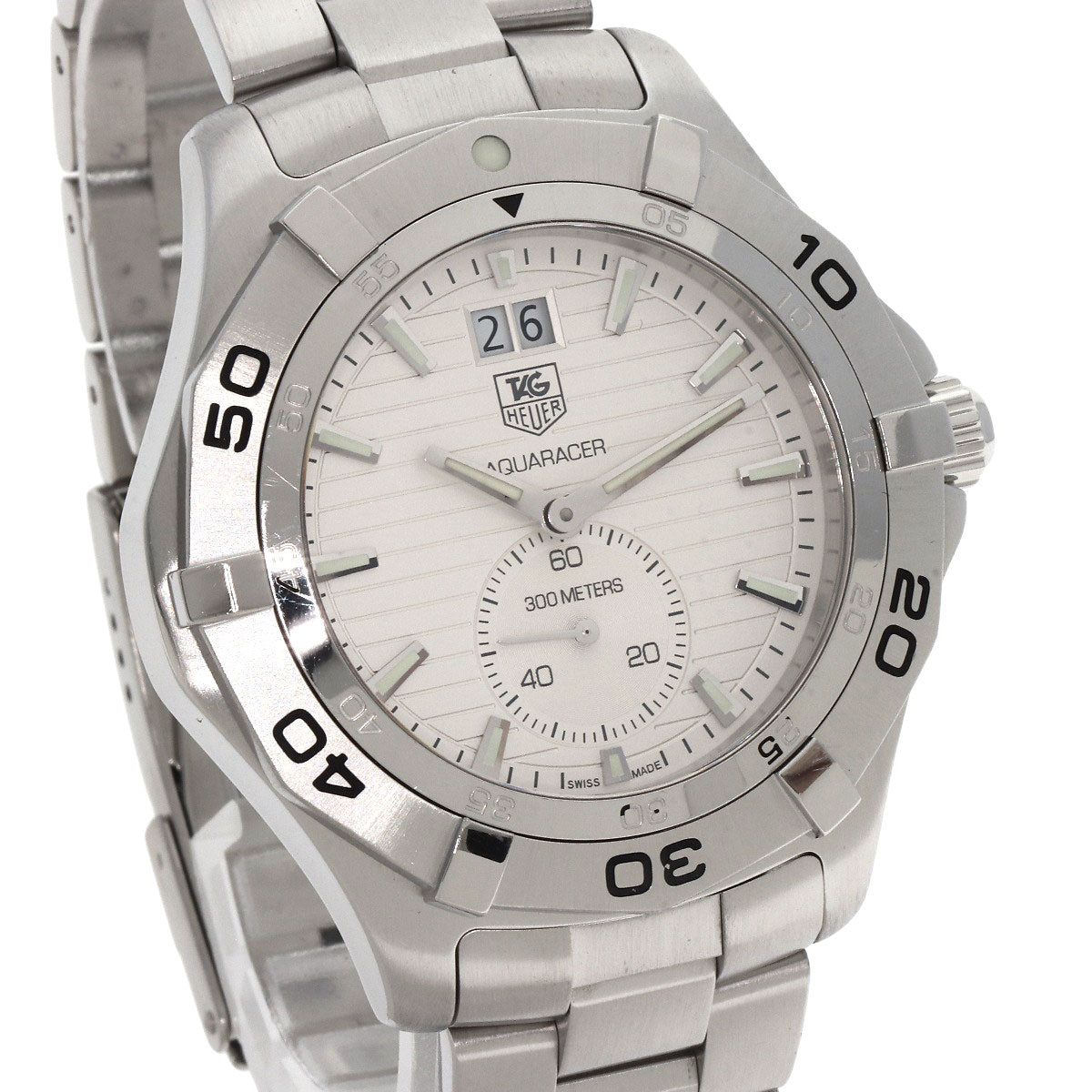 TAG HEUER Aqua racer grand date Watches WAF1015.BA0822 Stainless Steel/Stainless Steel mens