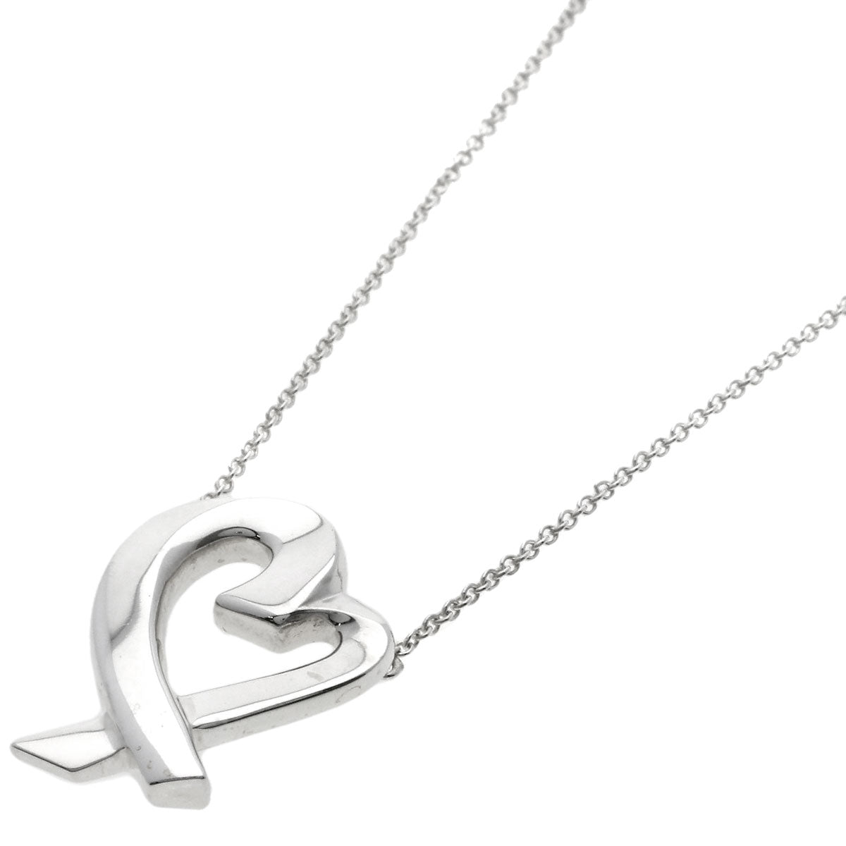 TIFFANY&Co. Loving heart Necklace Silver Ladies [Used]