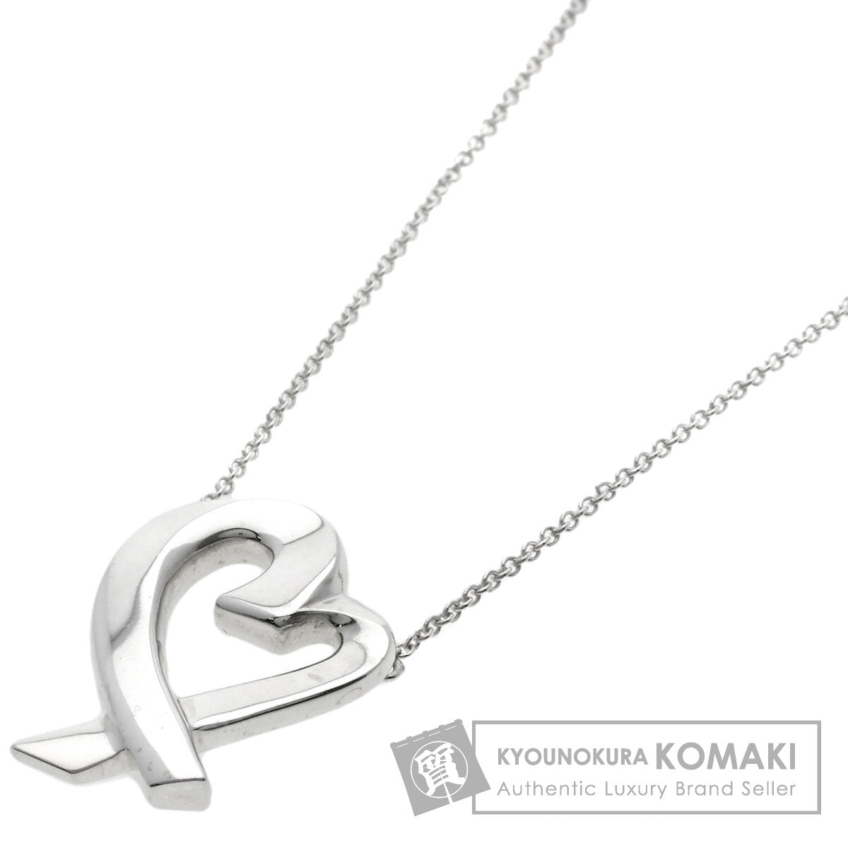 TIFFANY&Co. Loving heart Necklace Silver Ladies [Used]