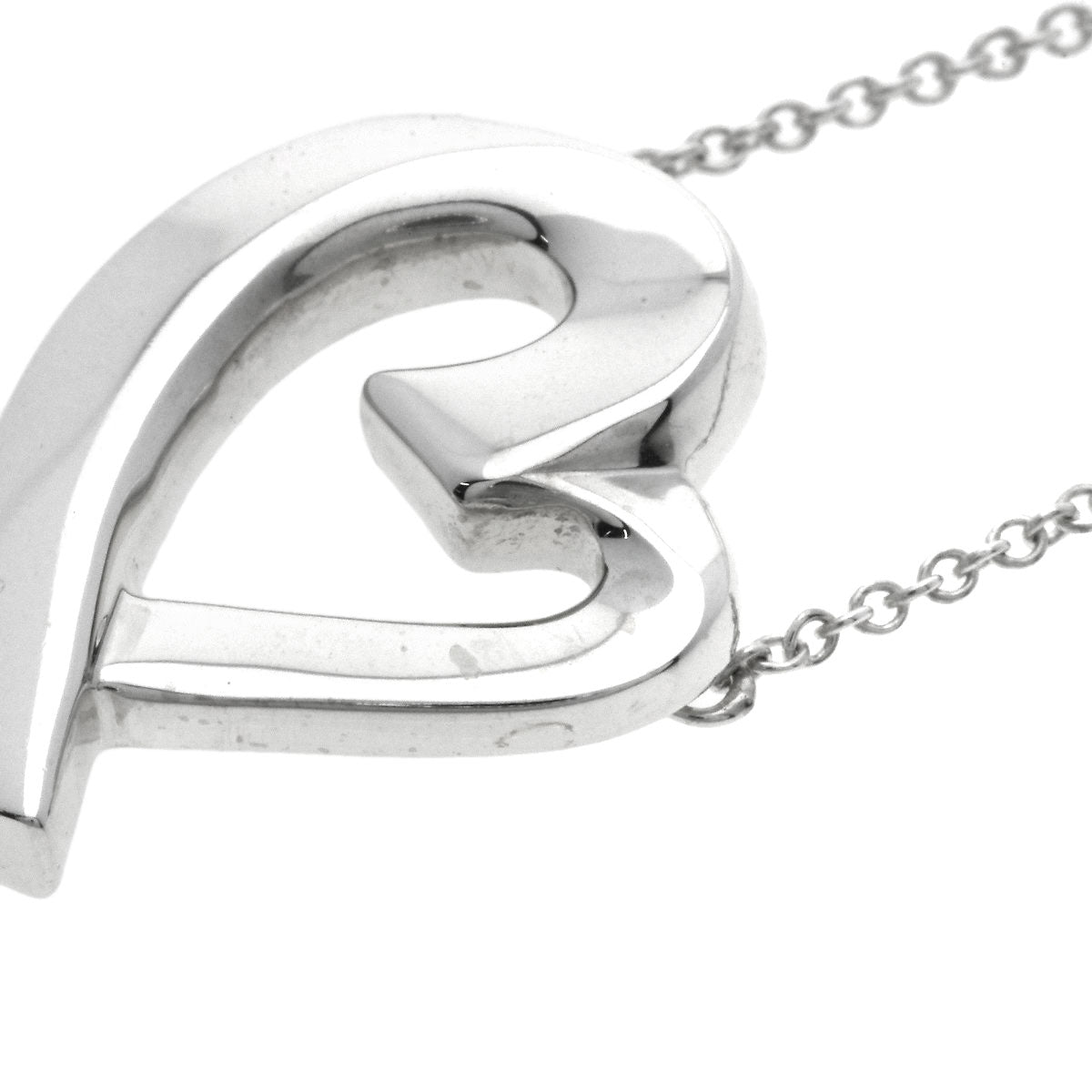 TIFFANY&Co. Loving heart Necklace Silver Ladies [Used]