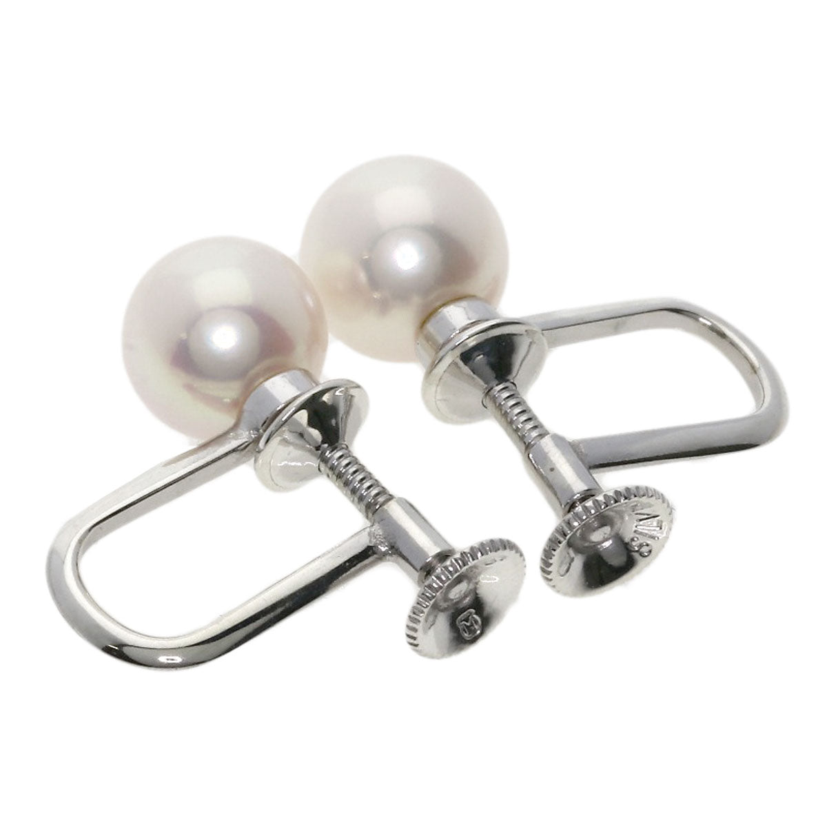 MIKIMOTO Pearl Pearl Earring Silver Ladies [Used]