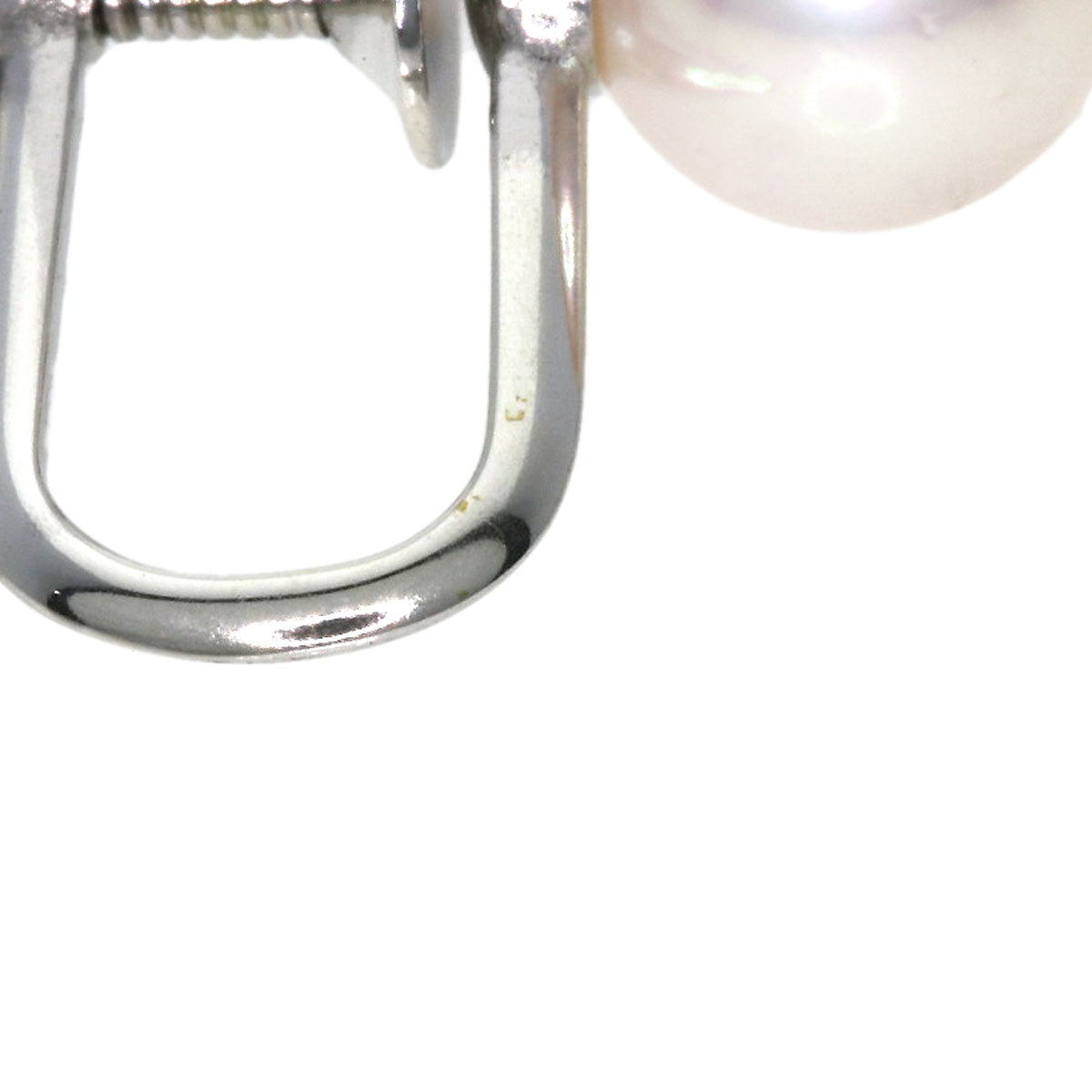 MIKIMOTO Pearl Pearl Earring Silver Ladies [Used]