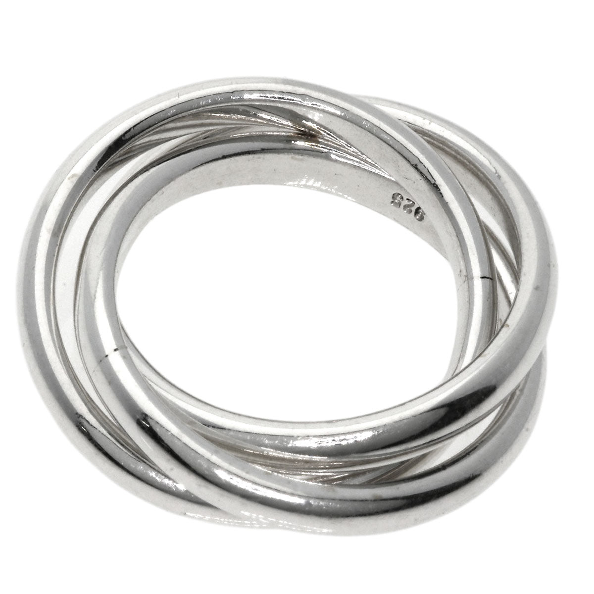 TIFFANY&Co. Trinity 3 stations Ring Silver Ladies [Used]