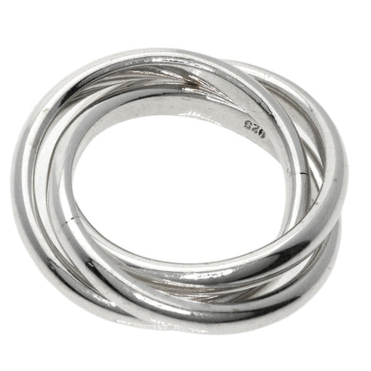 TIFFANY&Co. Trinity 3 stations Ring Silver Ladies [Used]