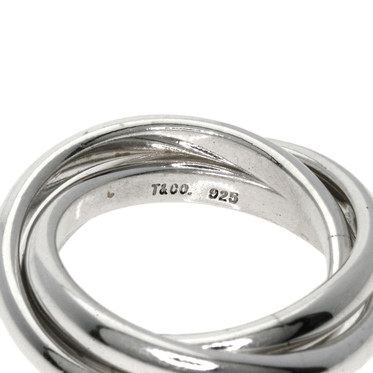TIFFANY&Co. Trinity 3 stations Ring Silver Ladies [Used]