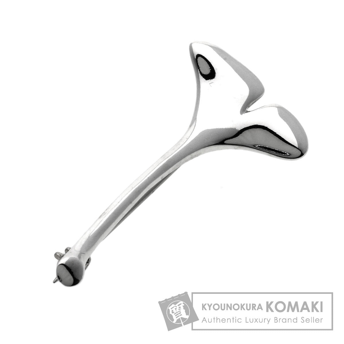 TIFFANY&Co. Ginkgo motif Brooch Silver Ladies [Used]