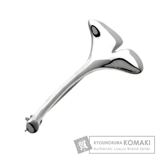 TIFFANY&Co. Ginkgo motif Brooch Silver Ladies [Used]