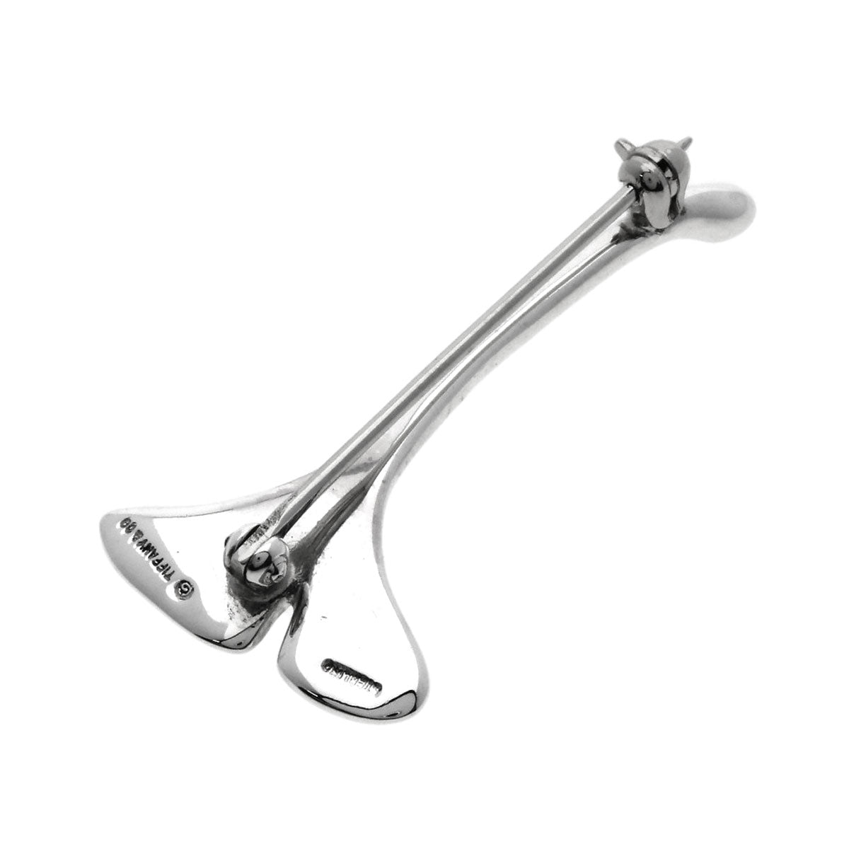 TIFFANY&Co. Ginkgo motif Brooch Silver Ladies [Used]