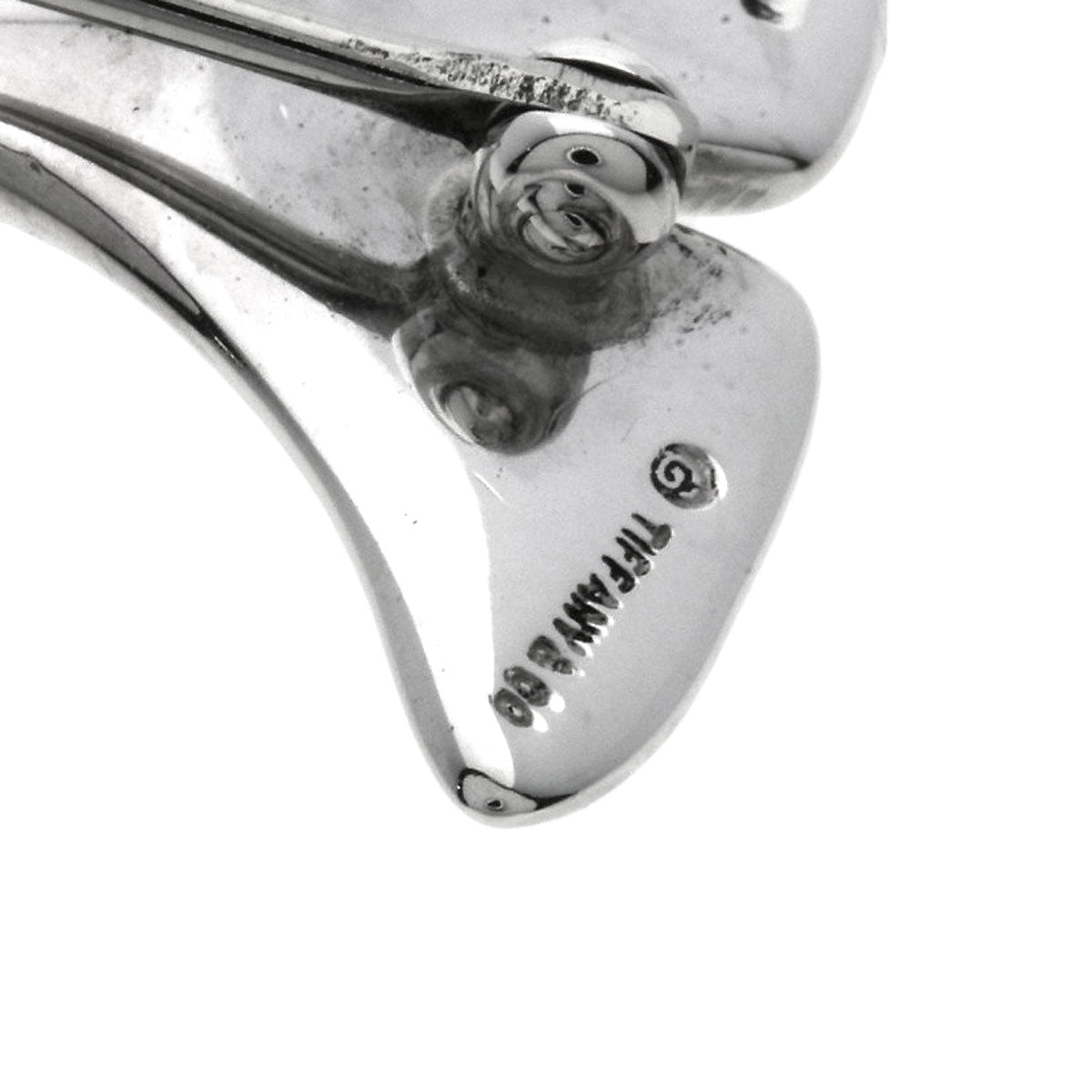 TIFFANY&Co. Ginkgo motif Brooch Silver Ladies [Used]