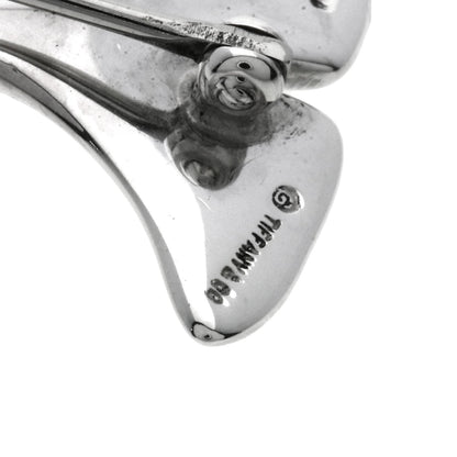 TIFFANY&Co. Ginkgo motif Brooch Silver Ladies [Used]