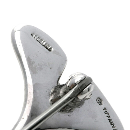 TIFFANY&Co. Ginkgo motif Brooch Silver Ladies [Used]