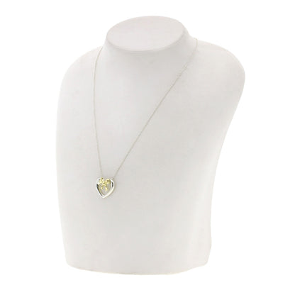TIFFANY&Co. Heart ribbon Necklace Silver 18K Yellow GoldLadies [Used]