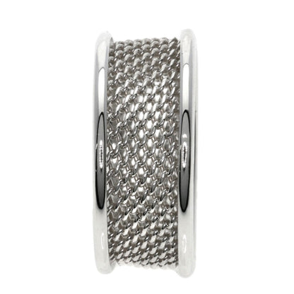 TIFFANY&Co. Somerset mesh Ring Silver Ladies [Used]