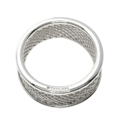 TIFFANY&Co. Somerset mesh Ring Silver Ladies [Used]