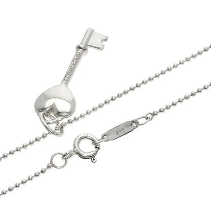 TIFFANY&Co. Heart Key 1P Diamond Necklace Silver Ladies [Used]