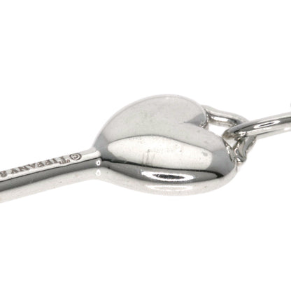 TIFFANY&Co. Heart Key 1P Diamond Necklace Silver Ladies [Used]