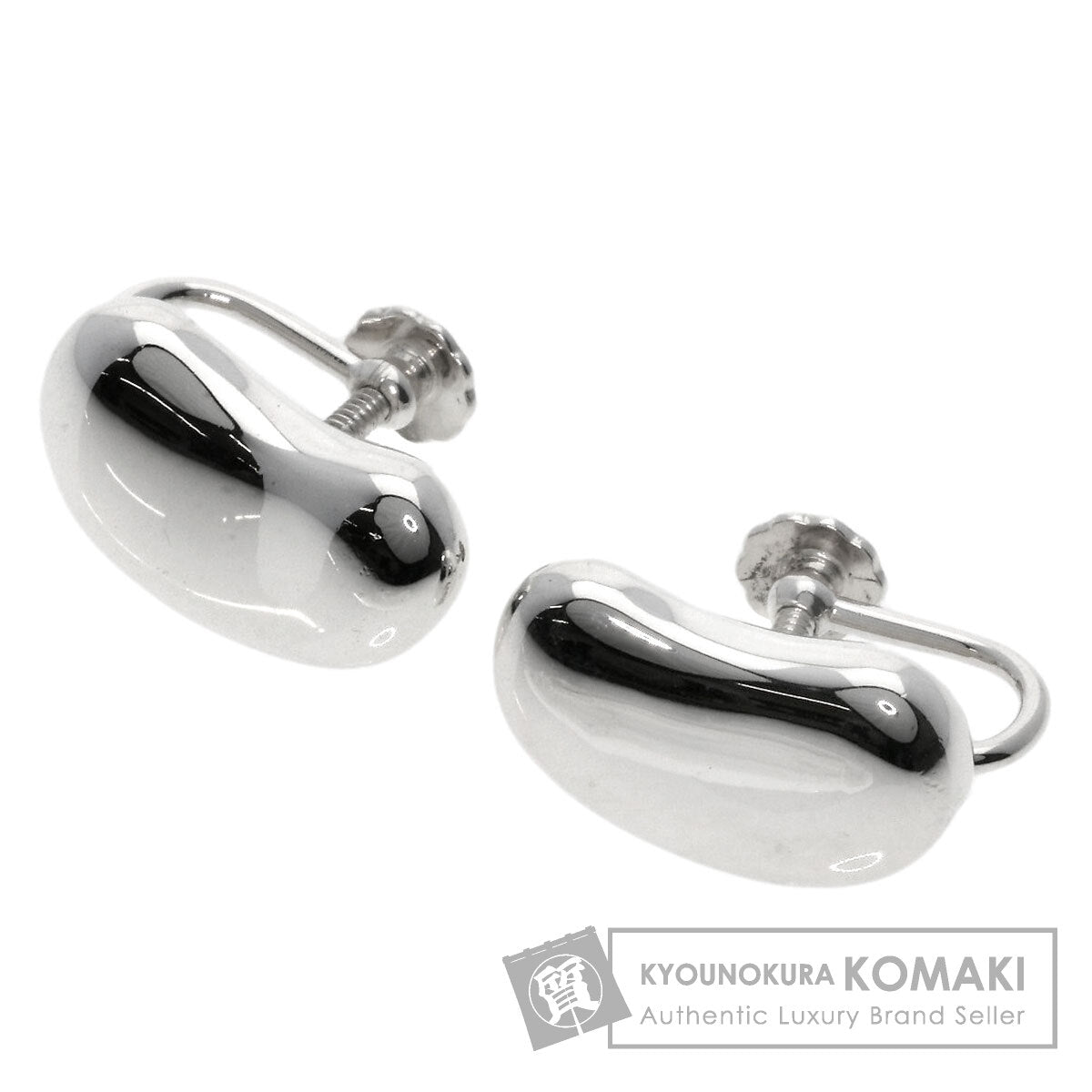 TIFFANY&Co. Bean Earring Silver Ladies [Used]