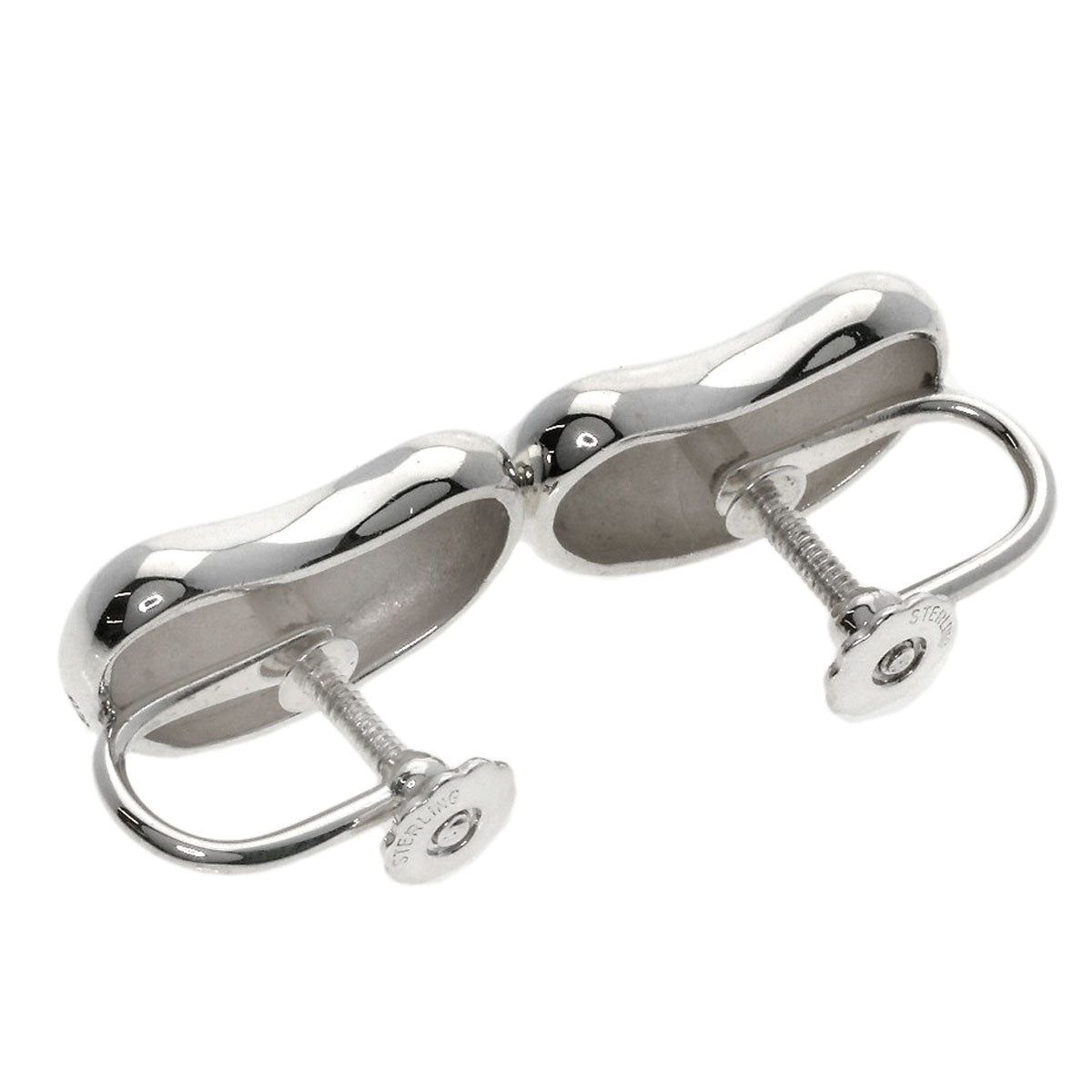 TIFFANY&Co. Bean Earring Silver Ladies [Used]