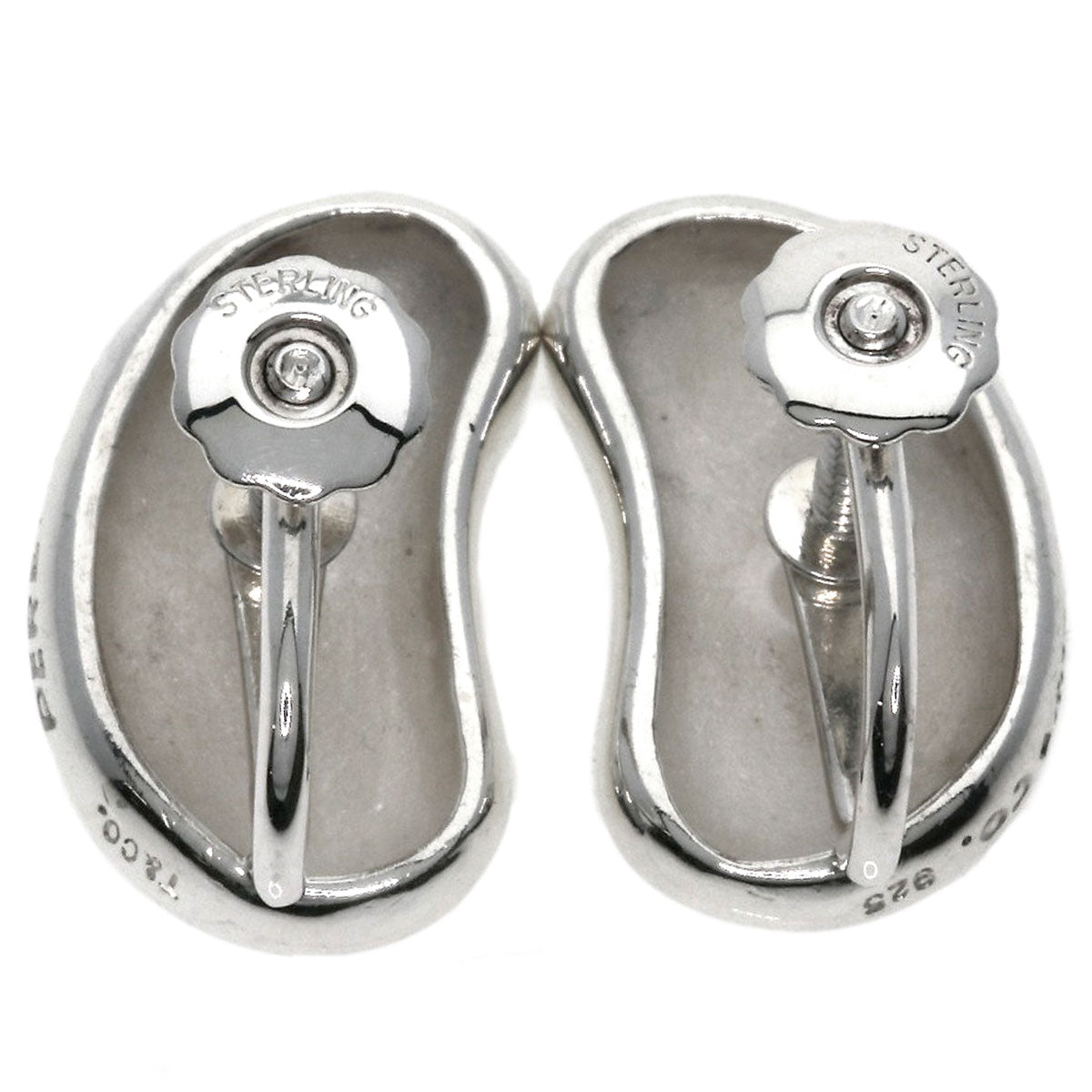 TIFFANY&Co. Bean Earring Silver Ladies [Used]