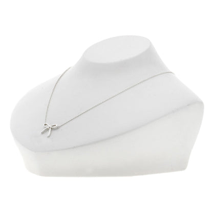 TIFFANY&Co.   Bow ribbon Necklace  Silver Ladies [Used]