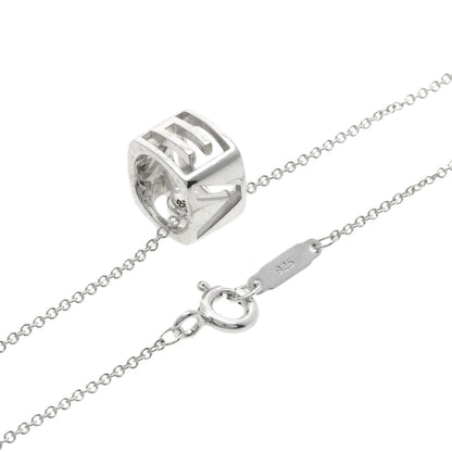 TIFFANY&Co. Ella LOVE Square Necklace Silver Ladies [Used]