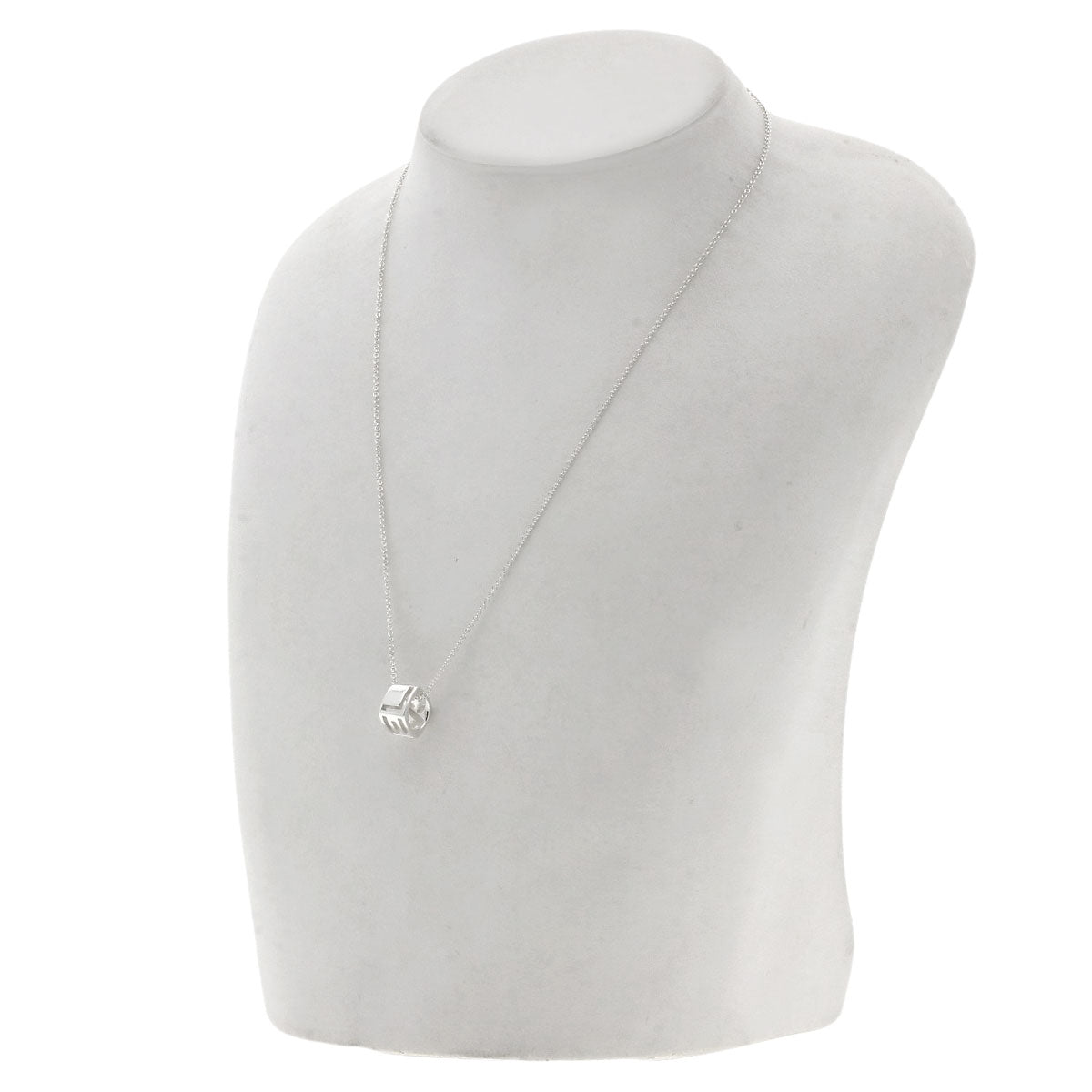 TIFFANY&Co. Ella LOVE Square Necklace Silver Ladies [Used]