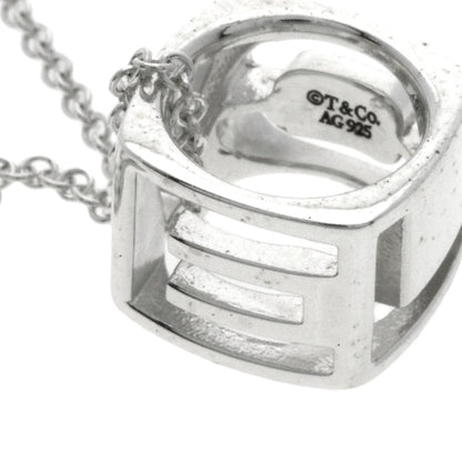 TIFFANY&Co. Ella LOVE Square Necklace Silver Ladies [Used]