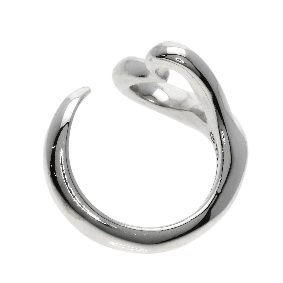 TIFFANY&Co. Open heart Ring Silver Ladies [Used]