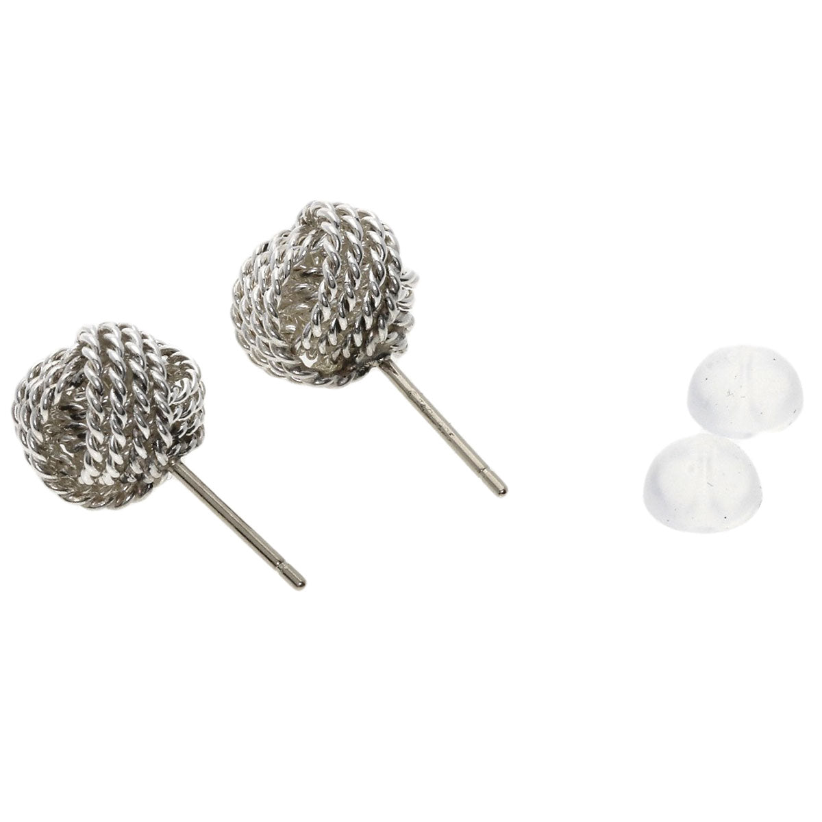 TIFFANY&Co. Somerset Mesh Ball earring Silver Ladies [Used]
