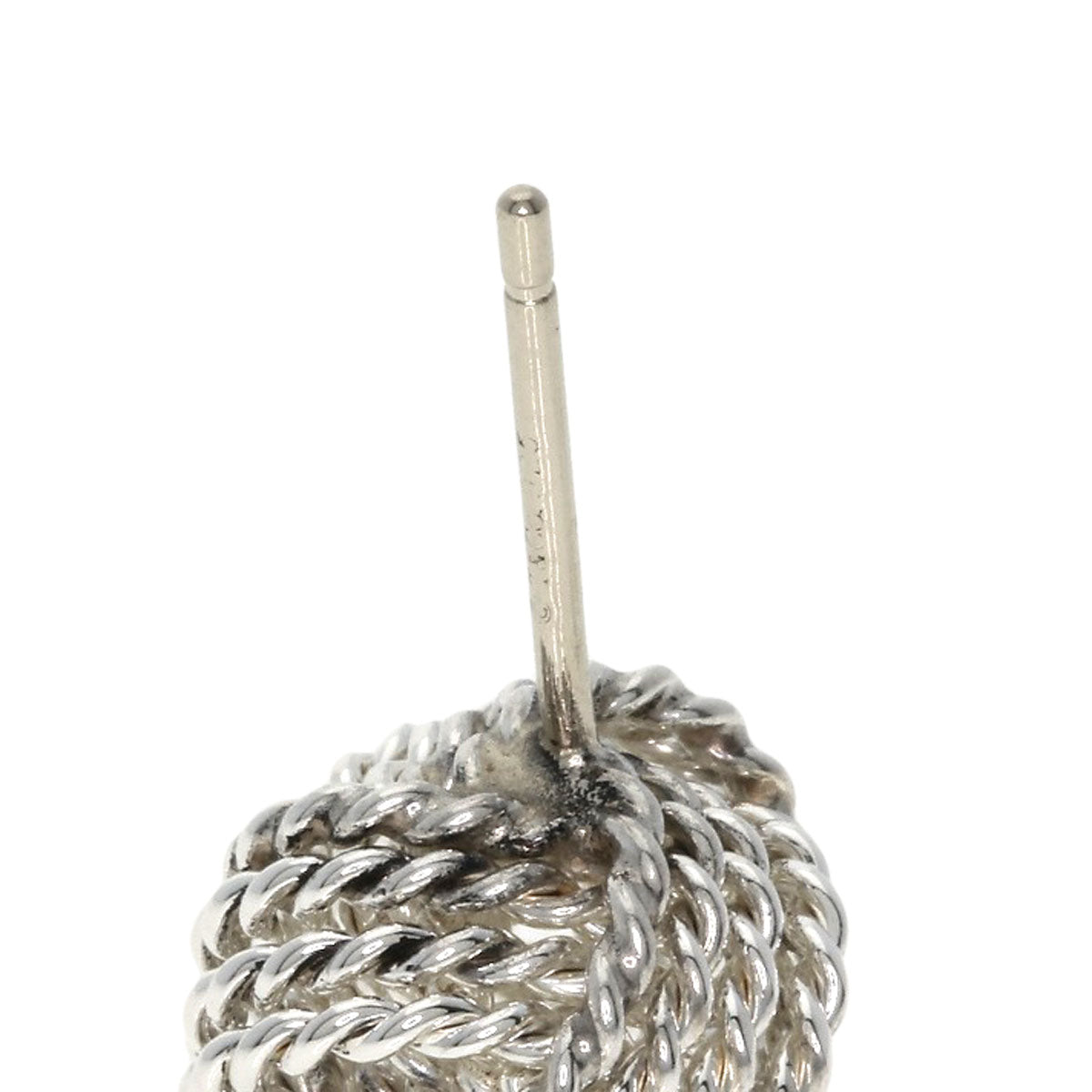 TIFFANY&Co. Somerset Mesh Ball earring Silver Ladies [Used]