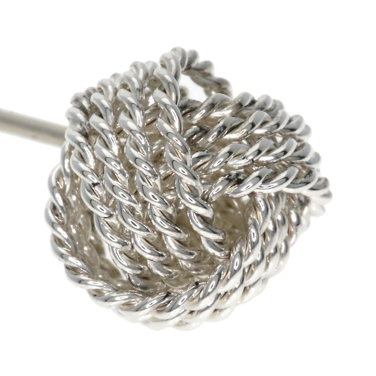 TIFFANY&Co. Somerset Mesh Ball earring Silver Ladies [Used]