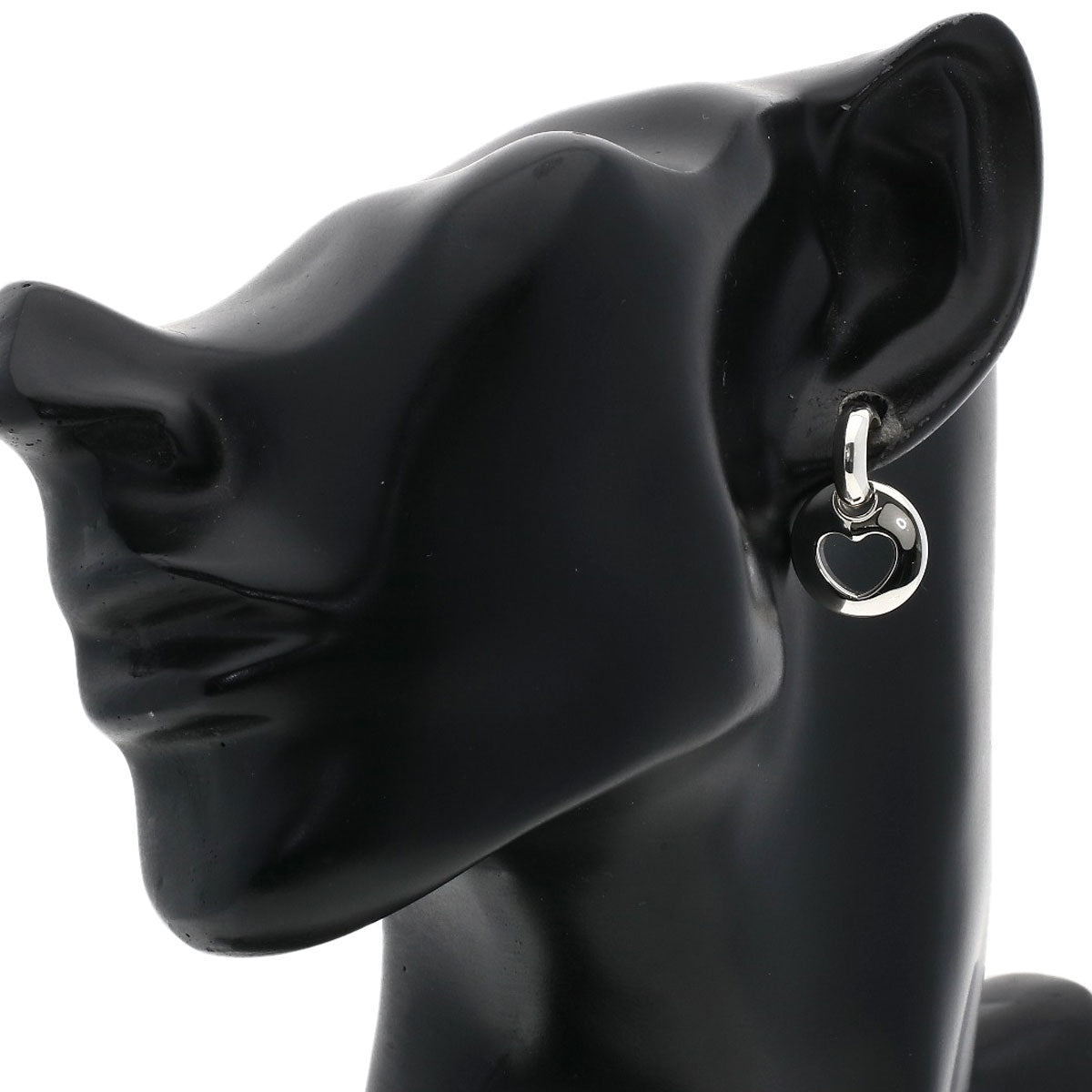 TIFFANY&Co. heart earring Silver Ladies [Used]