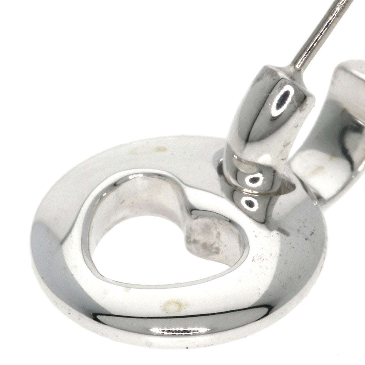 TIFFANY&Co. heart earring Silver Ladies [Used]