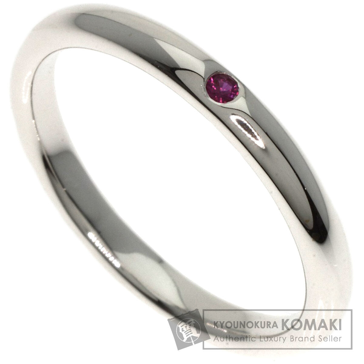 TIFFANY&Co.   Stacking band Ruby Ring  Silver Ladies [Used]